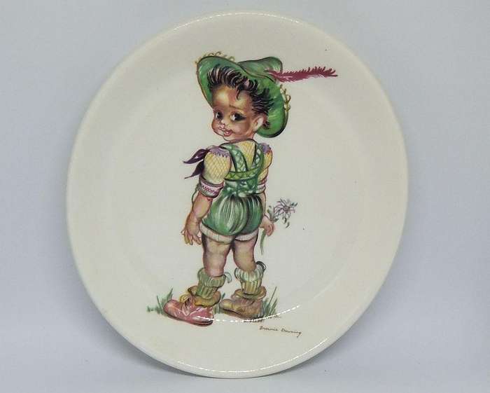 UNDER R100 - Vintage porcelain pin tray / dish - by Brownie Downing Ceramics 1962
