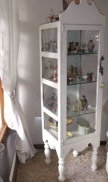 A hand made vintage style display cabinet