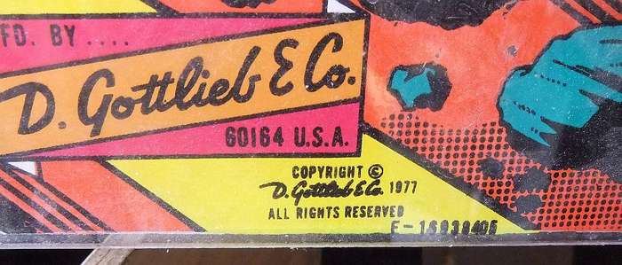 Three vintage 1970`s pinball machine back glasses - collection / personal delivery only
