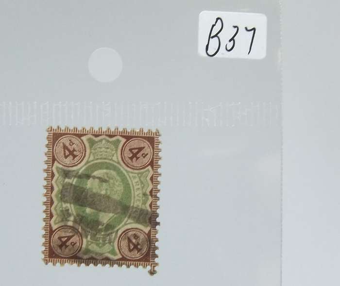 UNDER R100 -Antique / Vintage postage stamp - British 4 Pennies