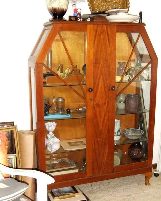 An Art Deco display cabinet