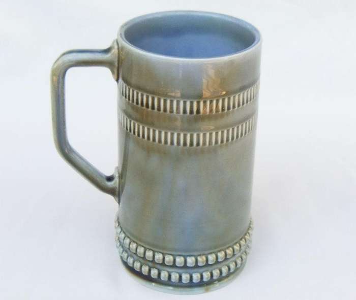 A vintage Irish Wade porcelain bar jug with galleon motif
