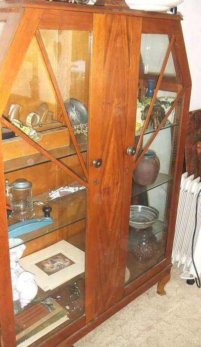 An Art Deco display cabinet