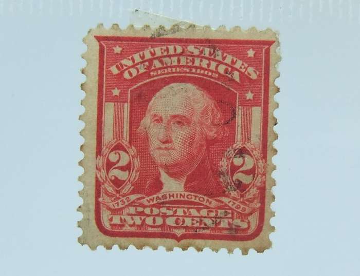 UNDER R100 -Antique / Vintage postage stamp - 2 Cents U.S.Postage