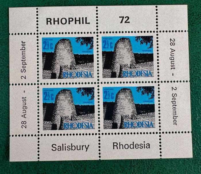 Rhodesia Rhophil Sheet
