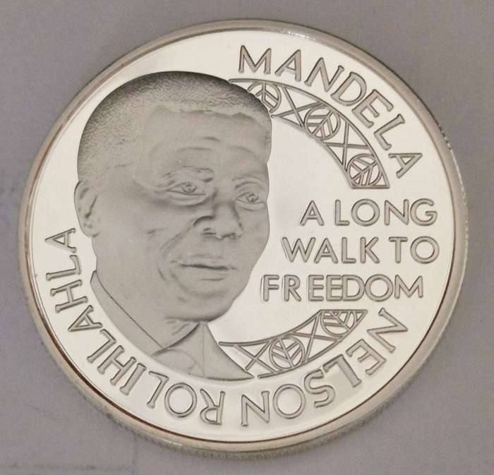 ***MANDELA MEDALLIONS***SILVER PLATED***