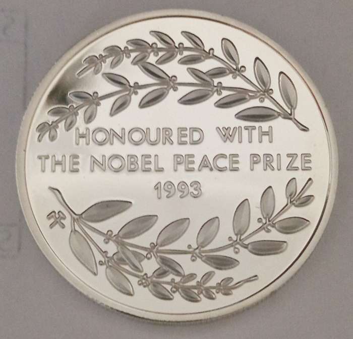 ***MANDELA MEDALLIONS***SILVER PLATED***