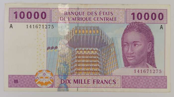 Central African Republic 10000 CFA Franc BANKNOTE
