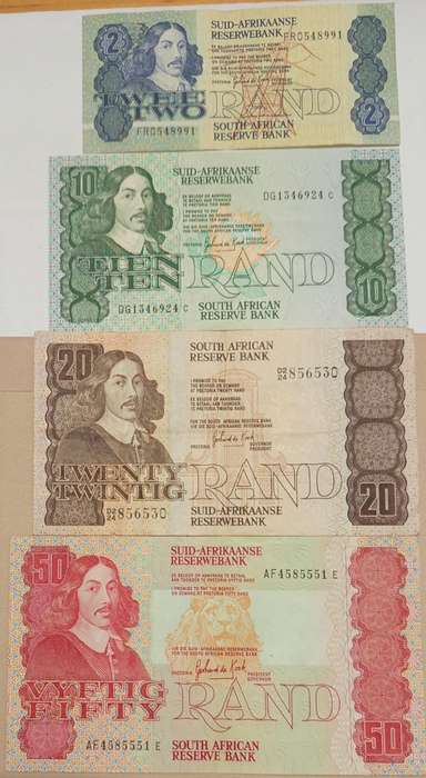 GERHARD DE KOCK, BANKNOTE LOT