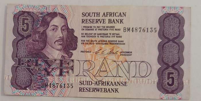 C. L. STALS R5 (1990-94) BANKNOTE