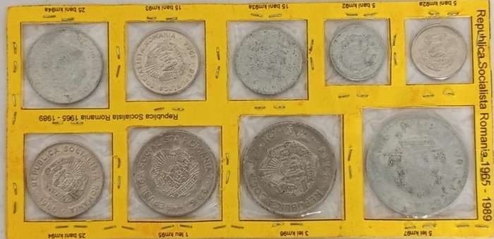 ROMANIA MIX COIN LOT 1965-1989