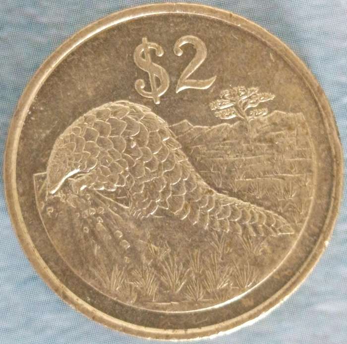 1997 ZIMBABWE $2 COIN
