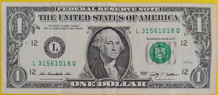 US DOLLAR BANKNOTE