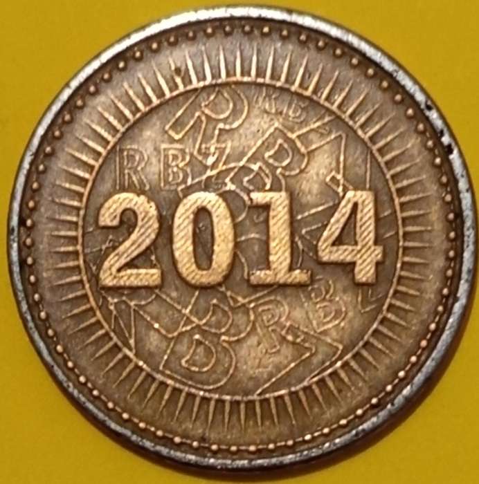 2014 ZIMBABWE 5 CENT BOND COIN
