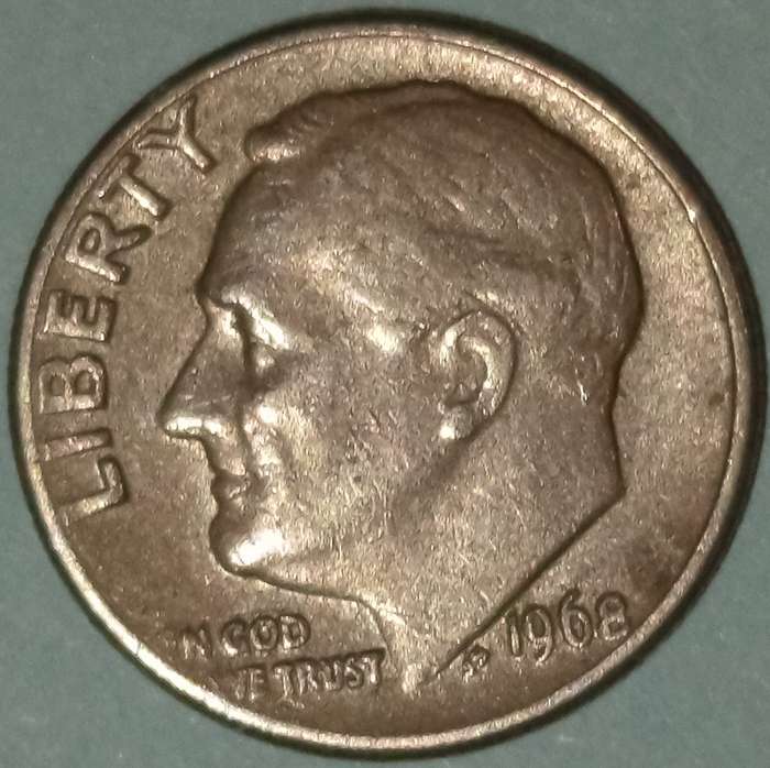 1968 USA ONE DIME