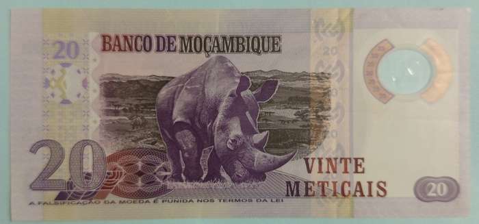 2011 MOZAMBIQUE 20 METICAIS