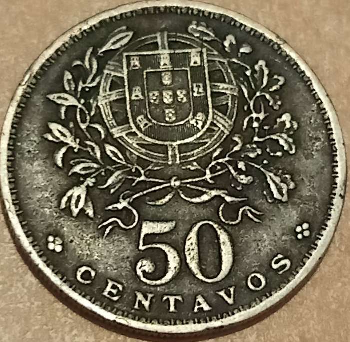 1946 PORTUGAL 50 CENT COIN
