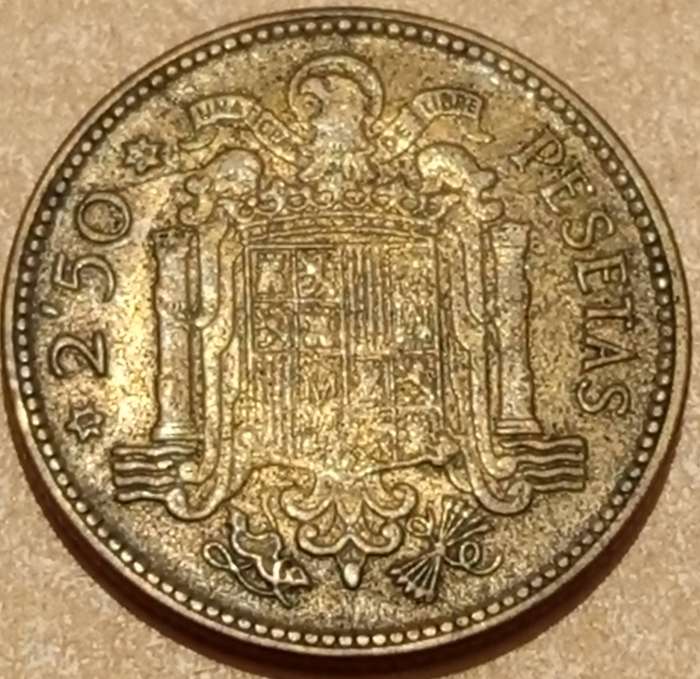 1953 SPAIN 2.50 PASETAS