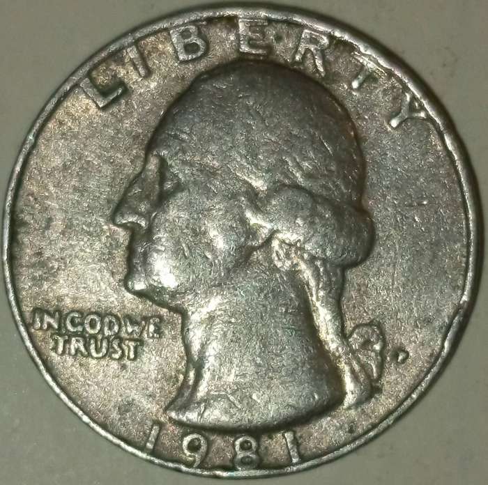 1981 USA QUARTER DOLLAR