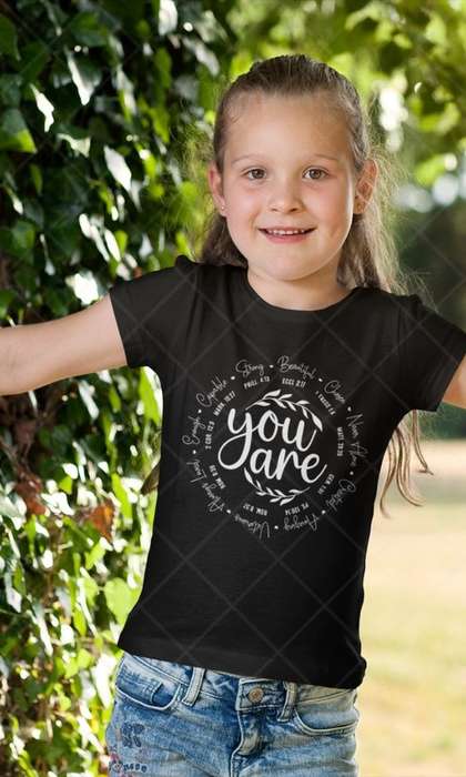 You Are Beautiful - Kids & Adult Christian Tshirt (Select Size at Checkout)