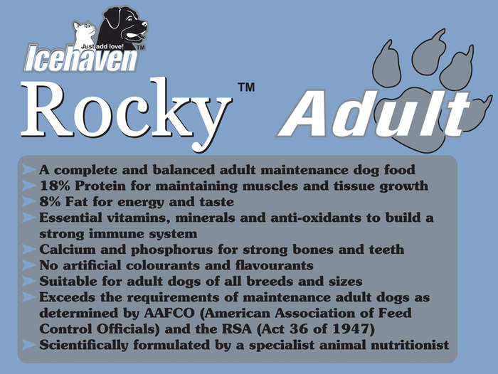 Rocky Adult 25kg Dog Food