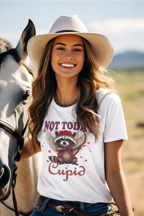 Not Today Cupid - Kids & Adult Valentine Tshirt Sloth (Select Size at Checkout)