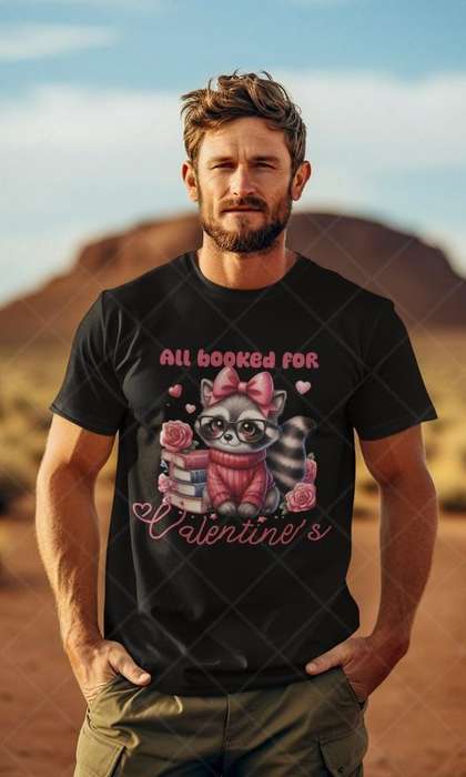 Booked For Valentines -  Adult & Kids Valentine Tshirt (Select Size at Checkout)
