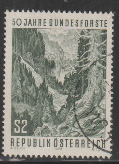 AUSTRIA  1975 The 50th Anniversary of the Austrian Forestry Service UNH SG 1735