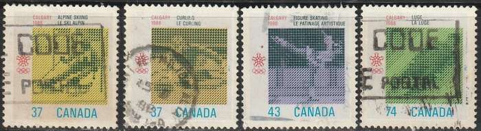 CANADA 1988 Winter Olympic Games - Calgary, Canada ULH SG 1281-4