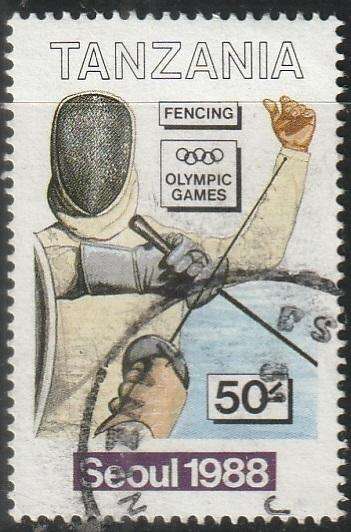 TANZANIA 1988 Olympic Games - Seoul, Korea VFU SG 573