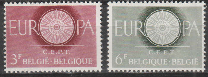 BELGIUM 1960 EUROPA Stamps MM SG 1746/7