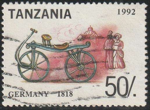 TANZANIA 1992 History of the Bicycle VFU SG 1495