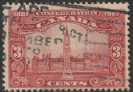 CANADA 1927 The 60th Anniversary of the Founding of the Dominion of Canada, Inscription:  ULH SG 268
