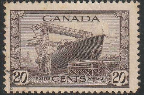 CANADA 1942 -1943 King George VI ULH SG 386