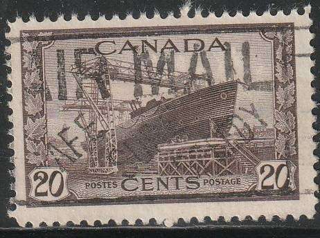 CANADA 1942 -1943 King George VI ULH SG 386
