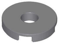 USED LEGO Tile Round 2 x 2 with Hole DARK BLUEISH GRAY