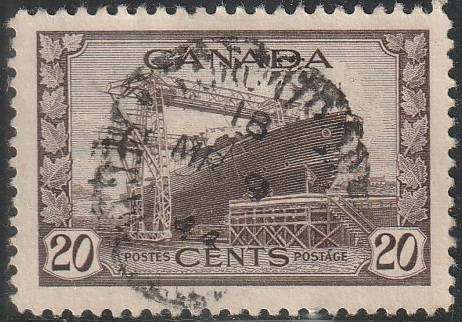 CANADA 1942 -1943 King George VI ULH SG 386