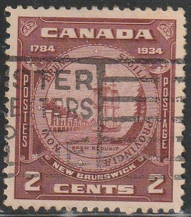 CANADA 1934 The 150th Anniversary of The Province of New Brunswick   ULH SG 334