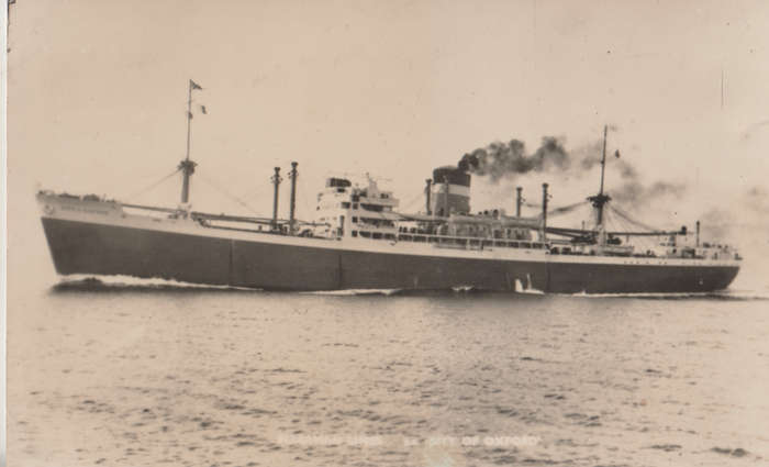 MINT REAL PHOTO POST CARD ELLERMAN LINES SS CITY OF OXFORD