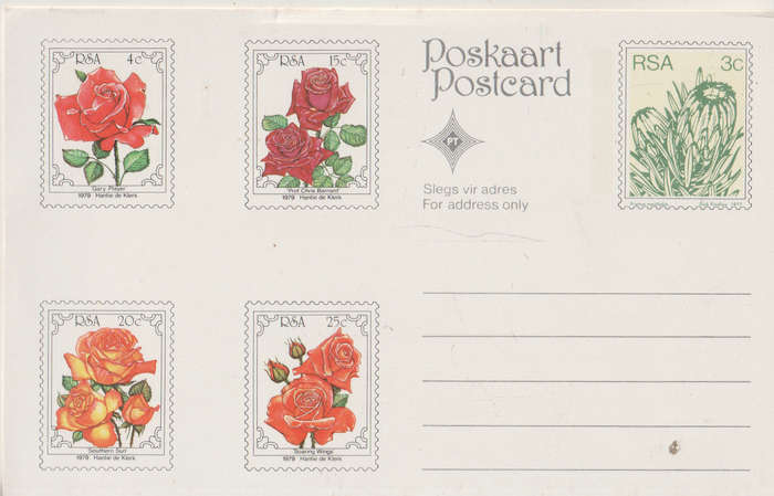MINT PRE PAID POST CARD SA