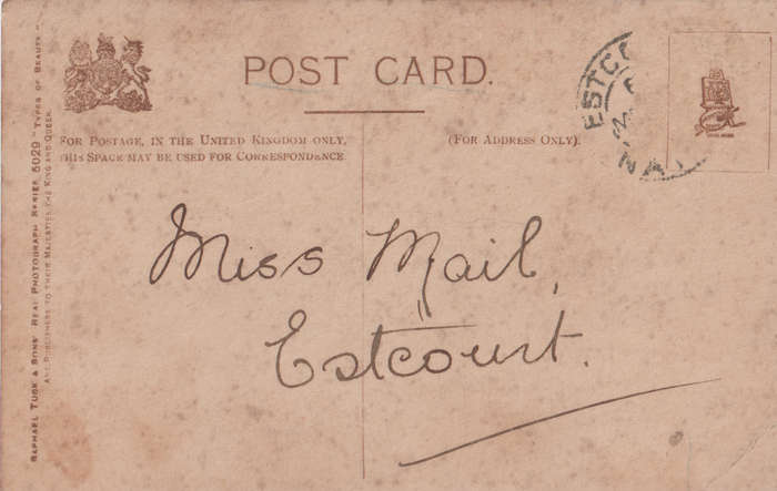 VINTAGE USED POST CARD