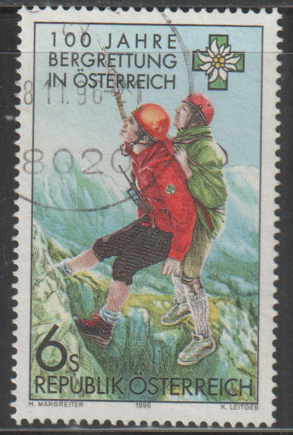AUSTRIA 1996 The 100th Anniversary of the Austrian Mountain Rescue Service UNH SG 2435