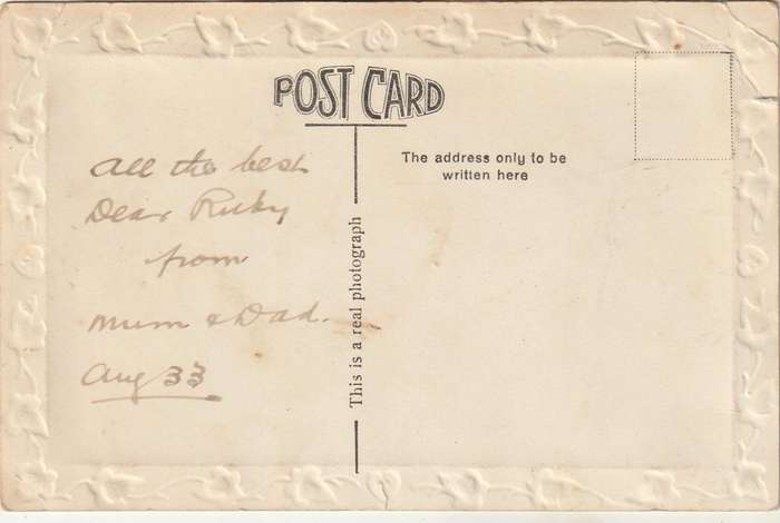 USED REAL PHOTOGRAPH POST CARD