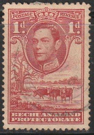 BECHUANALAND 1938 -1944 King George VI and Landscape ULH SG 119