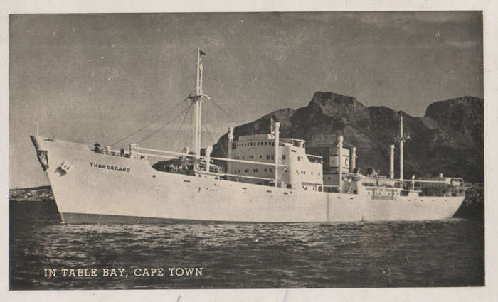 MINT REAL PHOTO POST CARD CHRISTENSEN CANADIAN SA LINE MS THORSGAARD