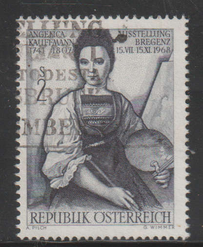 AUSTRIA 1968 Exhibition "Angelica Kauffmann and Her Contemporaries" UNH SG 1527