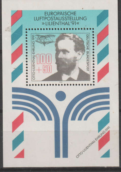 GERMANY 1991 Airmail Exhibition "LILIENTHAL '91" ULH SG 2408