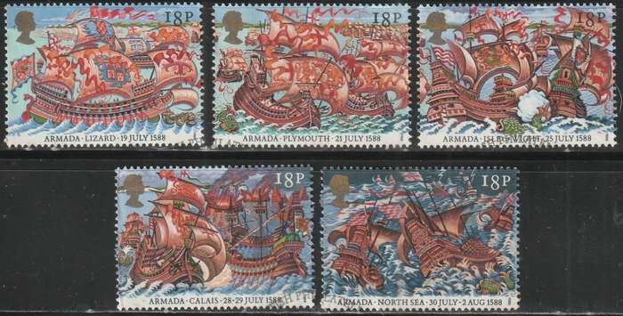 GB 1988 The 400th Anniversary of the Spanish Armada ULH SG 1400-4
