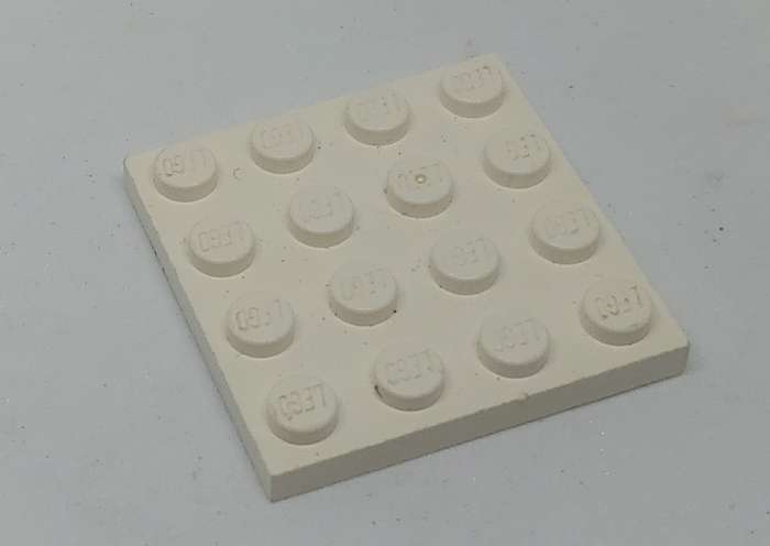 Lego (U) ~ Plate 4 x 4 ~ [WHITE]