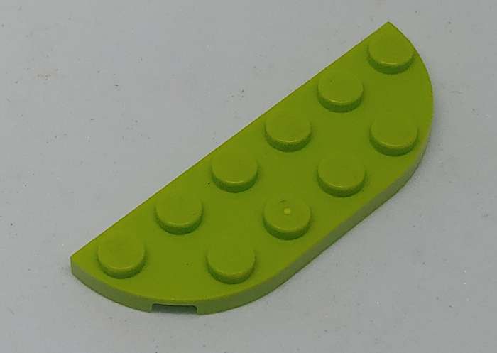 Lego (U) ~ Plate Round Corner 2 x 6 Double ~ [LIME]